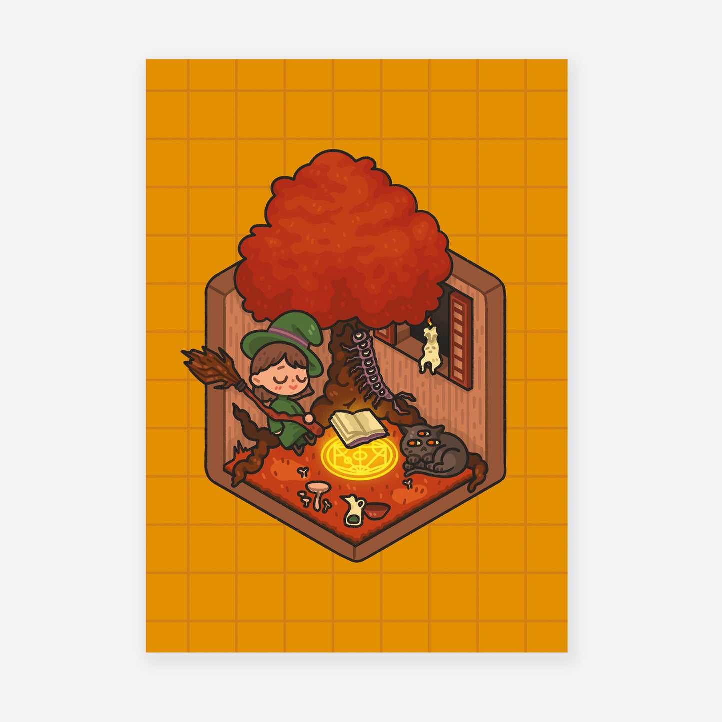 Sleeping Witch Print