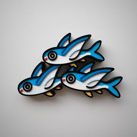 [PRE-ORDER] Chibi Flying Fish Wood Figurine