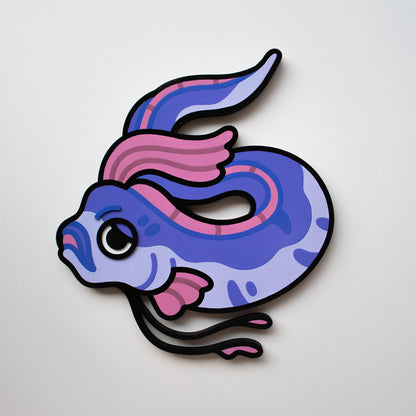 [PRE-ORDER] Oarfish Woodcut Painting