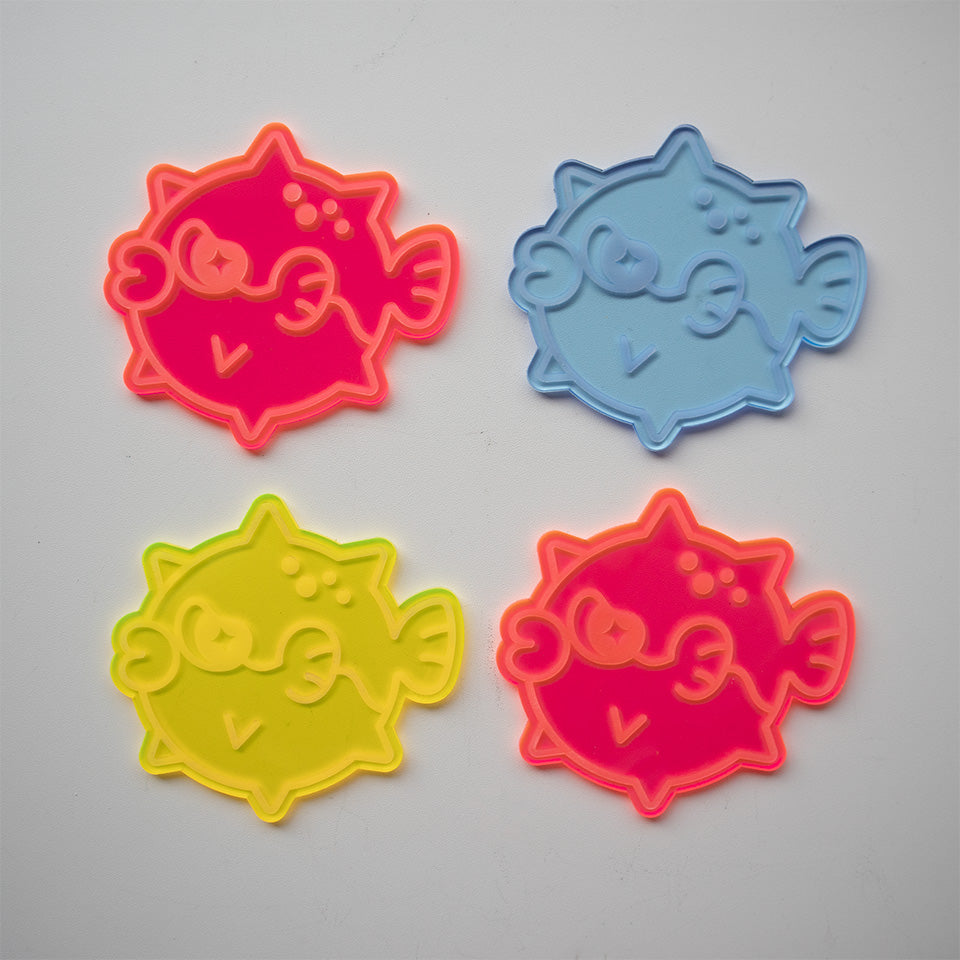 Pufferfish Coaster Set